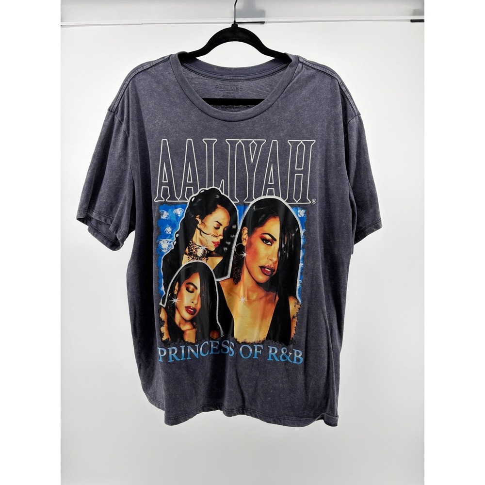 Aaliyah Princess Of R&B Vintage Style Graphic T-Shirt, Music, Size XXL S153